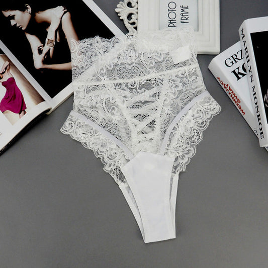 High Waist Lace Thongs